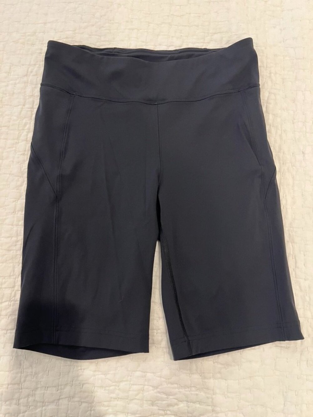 Lululemon Wunder Train High Rise Shorts Womens Size 10 Black Everlux Gym Active